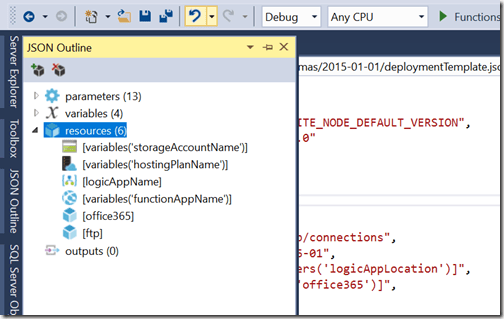 AZUREportal Ent Integration and LogicApp create 72 add function app to Logic app deployment